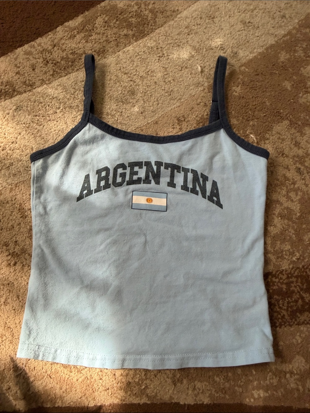 Edikted Light Blue Camisole with Navy Trim
